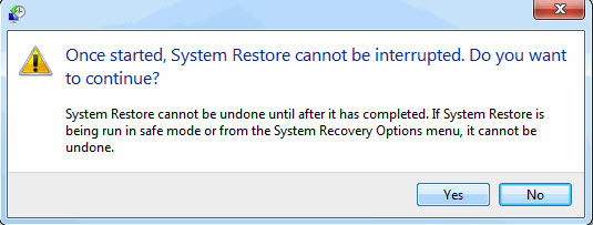 windows 7 herstellen voltooien bevestigen 